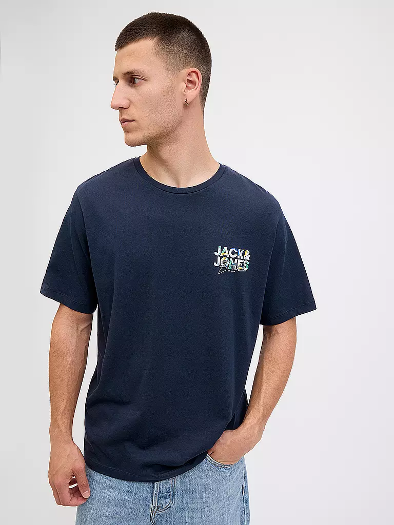 JACK & JONES | T-Shirt JJGEPLAS | dunkelblau