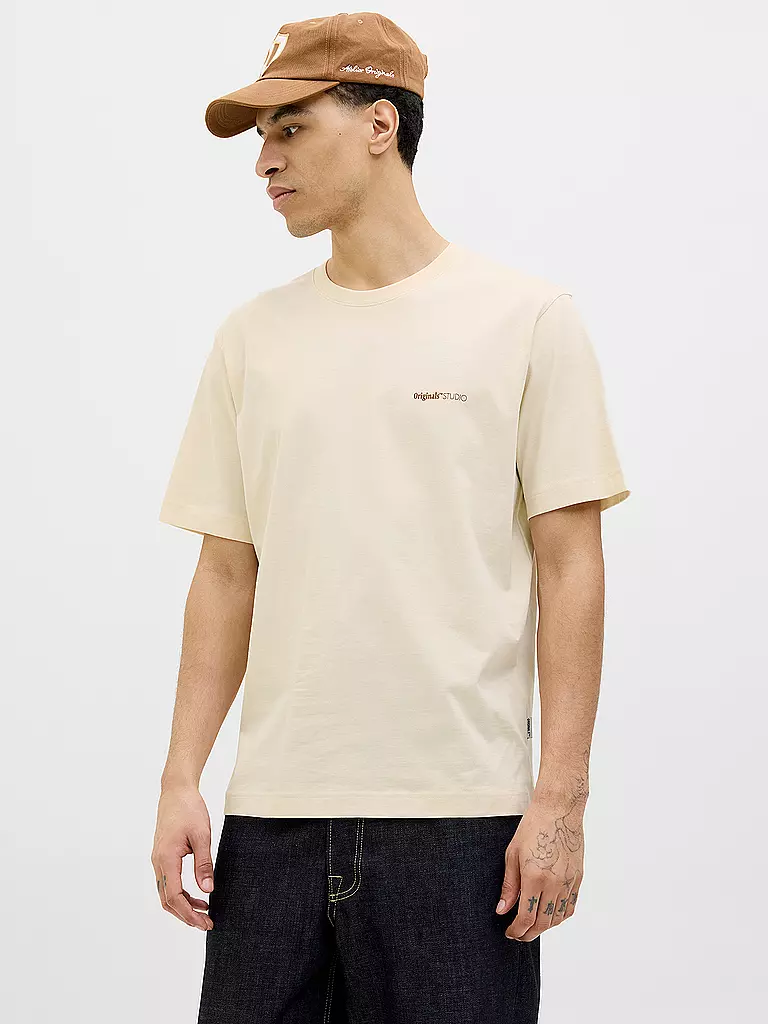 JACK & JONES | T-shirt JORVARENNA | beige