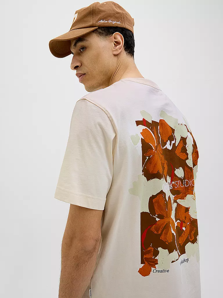 JACK & JONES | T-shirt JORVARENNA | beige