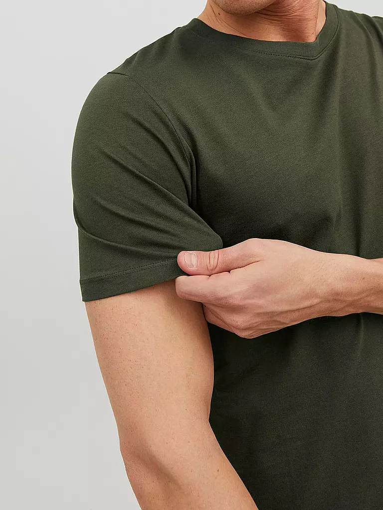JACK & JONES | T-shirt Slim Fit "JJEORGANIC" | olive