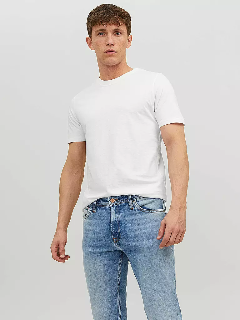 JACK & JONES | T-shirt slim fit JJEORGANIC | weiss