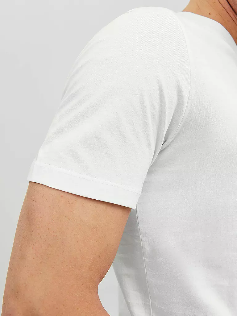 JACK & JONES | T-shirt slim fit JJEORGANIC | weiss
