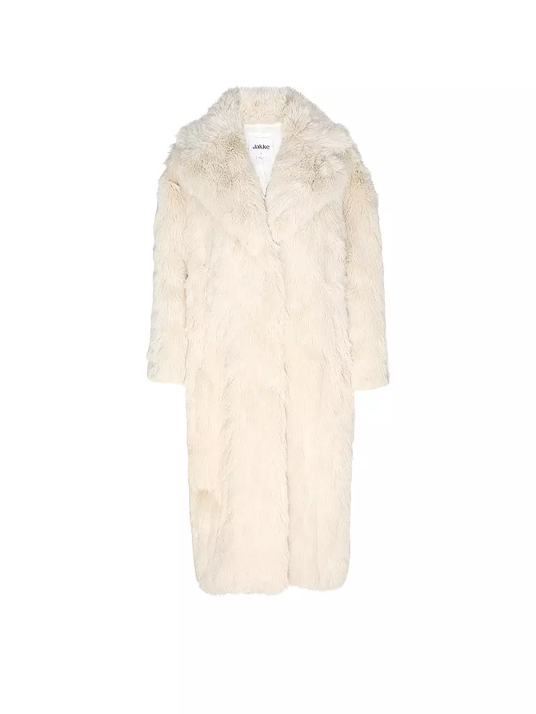 JAKKE | Mantel in Felloptik KATIE | Crème