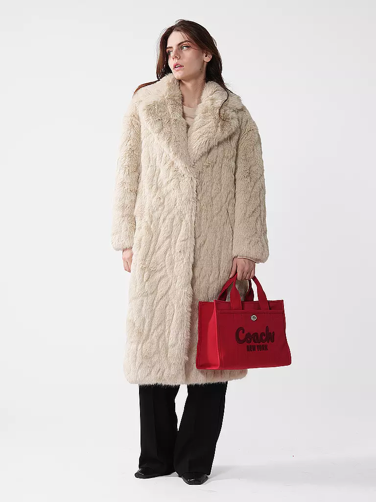 JAKKE | Mantel in Felloptik KATIE | Crème