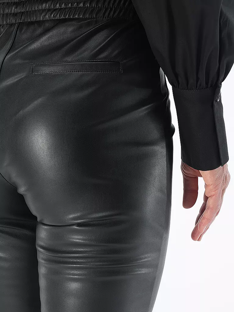 JAPAN TKY | Hose in Lederoptik KIYOKO | Noir