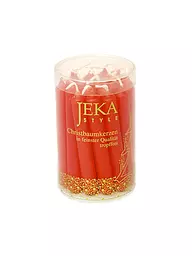 JEKA | Bougies d'arbre de Noël, boîte de 20, rouge Rosso | Aucune couleur