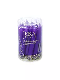 JEKA | Bougies d'arbre de Noël, boîte de 20, violettes | Lilas