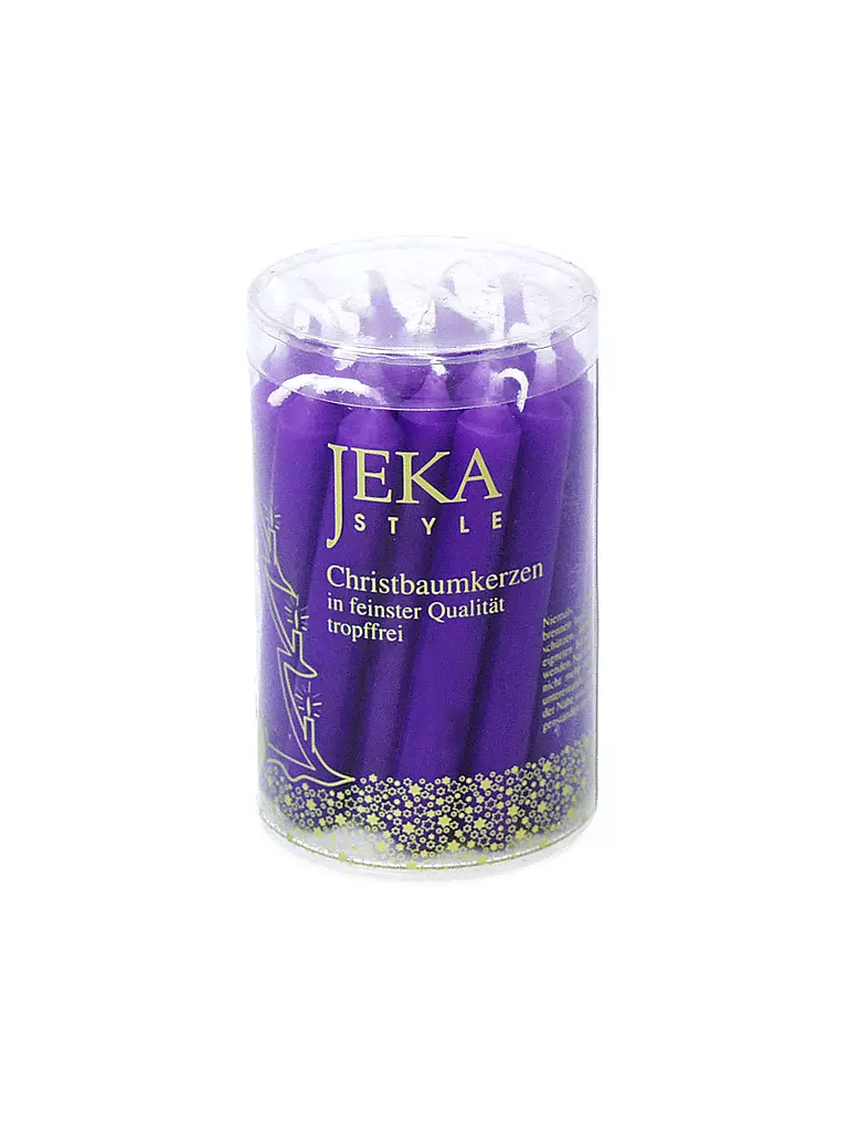 JEKA | Bougies d'arbre de Noël, boîte de 20, violettes | Lilas