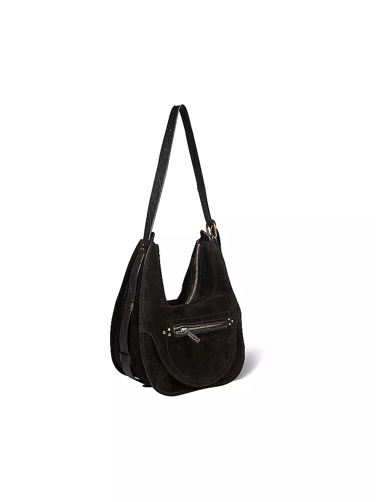 JEROME DREYFUSS | Ledertasche - Hobo Bag DINO | Noir