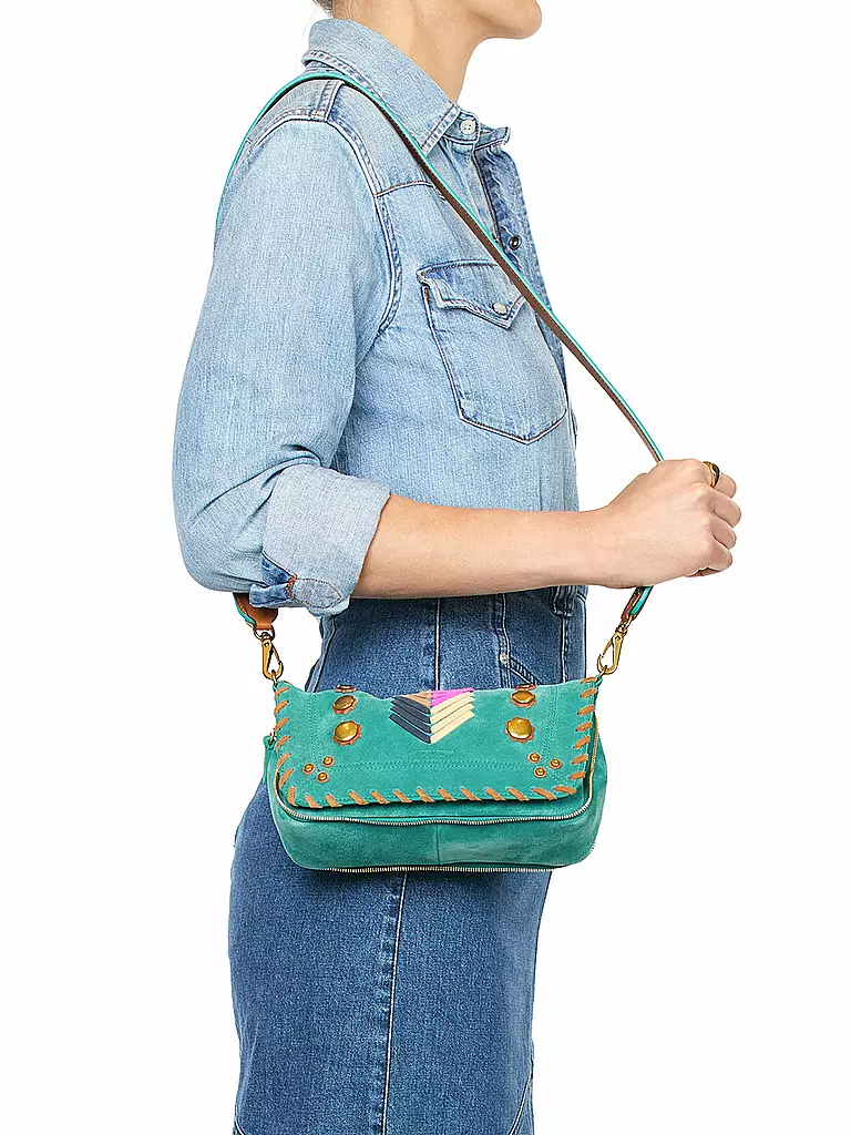 JEROME DREYFUSS | Ledertasche - Mini Bag BOBI Small | Turquoise