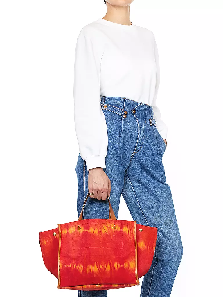 JEROME DREYFUSS | Ledertasche - Shopper LEON Medium | Orange