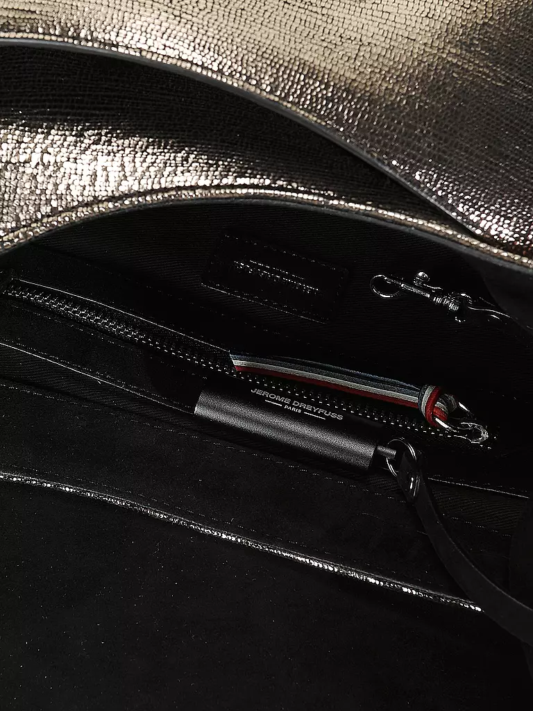 JEROME DREYFUSS | Ledertasche - Umhängetasche LULU L | Argent