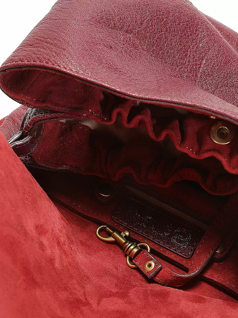 JEROME DREYFUSS | Sac en cuir - Mini sac BOBI | Rouge foncé