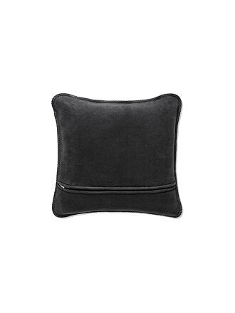 JOOP | Housse de coussin "Uni Doubleface" 50x50cm (Cendre-Anthracite)