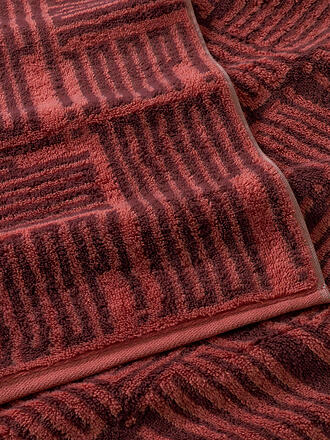JOOP | Serviette de douche 80x150cm BARS ALLOVER Sienne