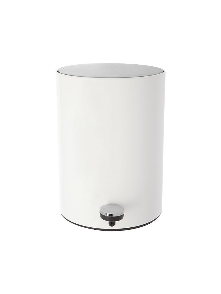 Joop Poubelle à pédale Chromeline 32cm blanc