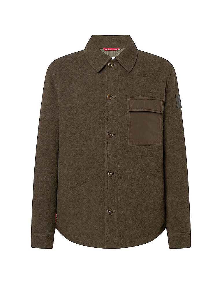 Joop Veste en laine olive 50