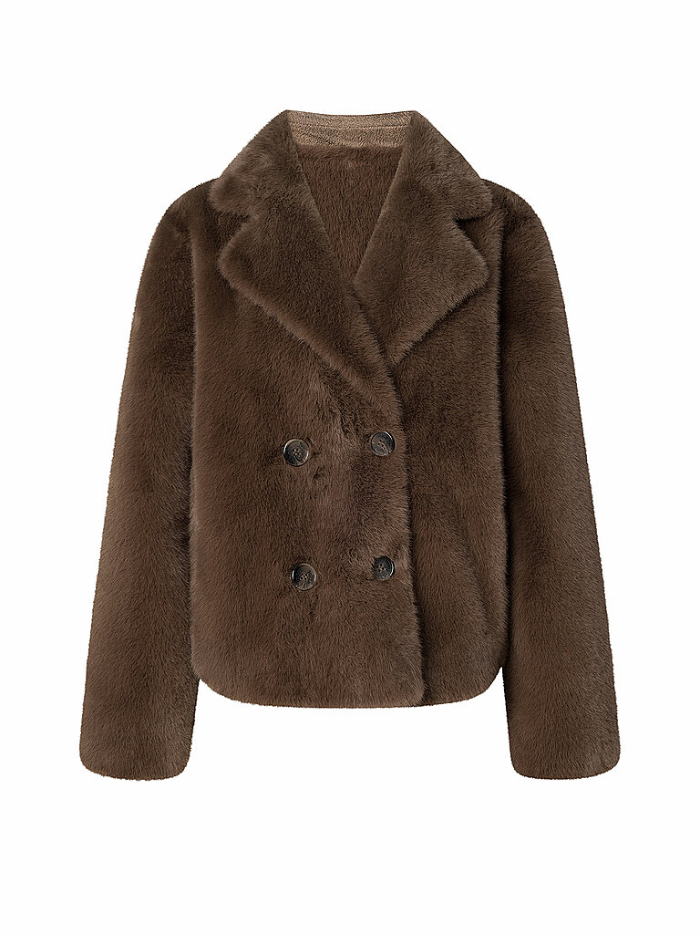 Joop Veste réversible aspect fourrure ORSINA marron 42