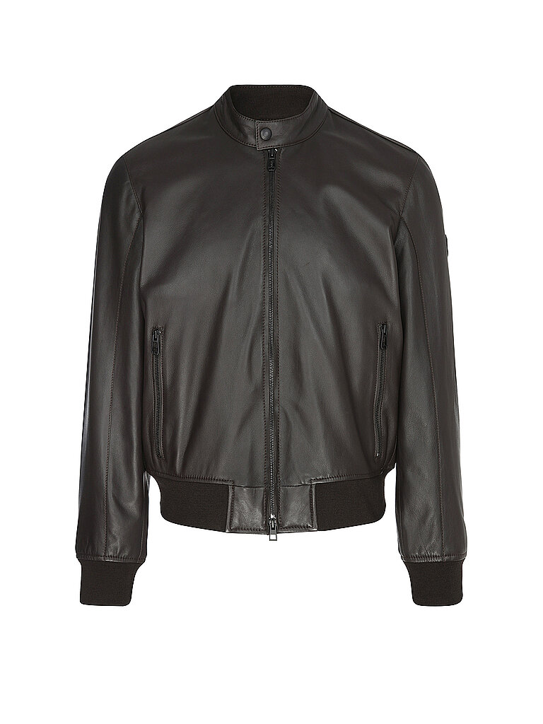Joop Veste en cuir BAMOR marron 48
