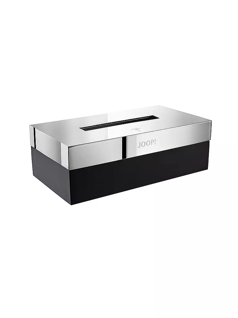 JOOP | Boîte à mouchoirs Chromeline Black 23x12cm | schwarz