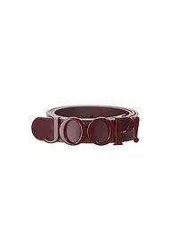 JOOP | Ceinture en cuir | Rouge foncé