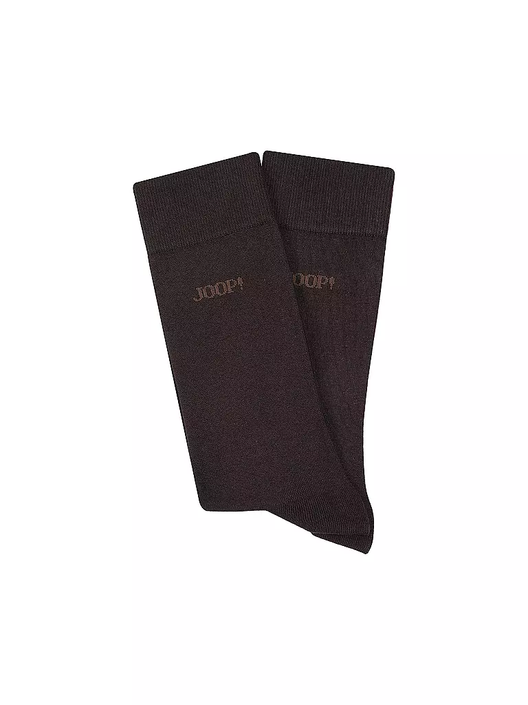 JOOP | Chaussettes lot de 2 marron foncé | Marron