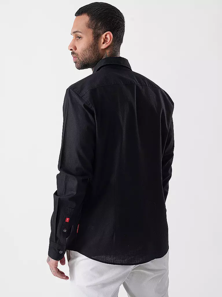 JOOP | Chemise Slim Fit HANSON
Marque: JOOP
Couleur: noir
Catégories: Mode, Homme

Longueur des manches: Manches longues
Matière: Lin, Coton
Forme du col: Col Kent
Motif: Uni
Coupe (vêtement d'extérieur): Slim
Style: Smart Business
Détails: Chiné | Noir