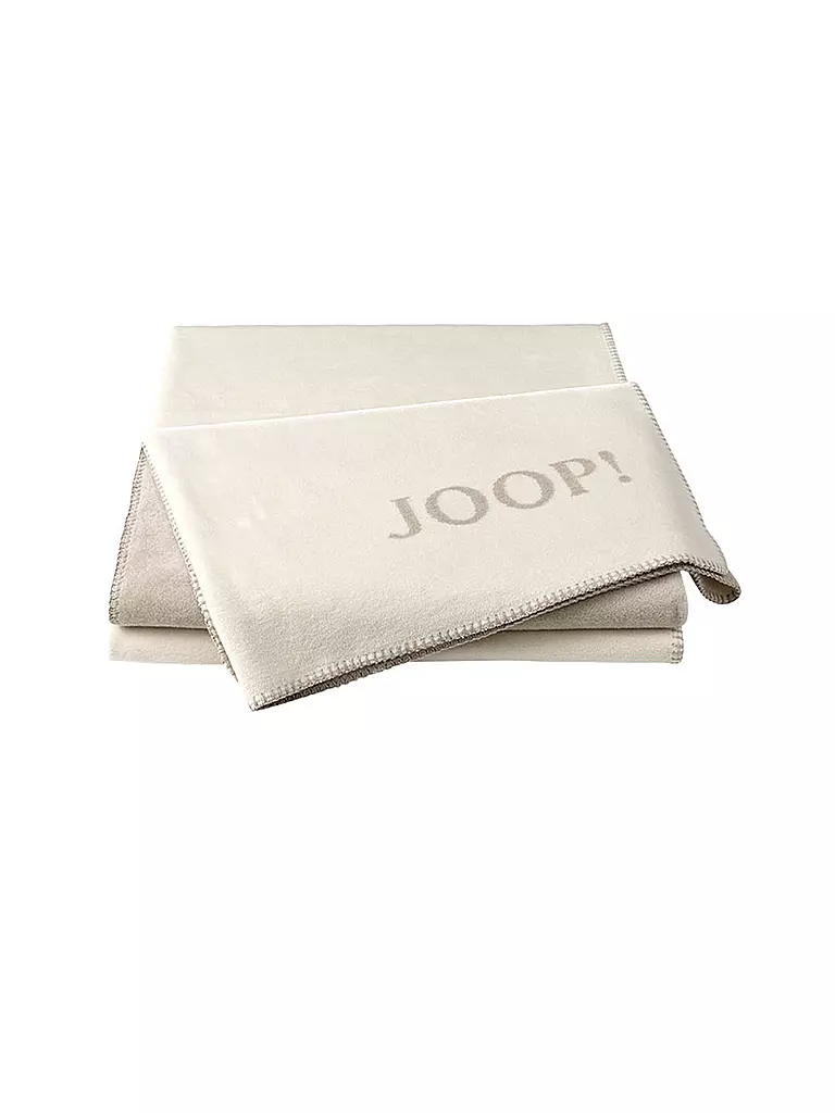 JOOP | Couverture "Uni Doubleface" 150x200cm (Ecru-Feder) | Crème