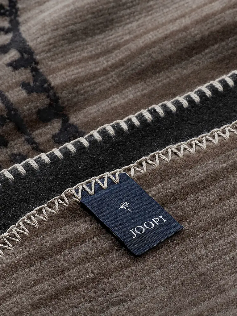 JOOP | Couverture - Plaid 150x200cm JOOP! PAISLEY Stripes Noir | 