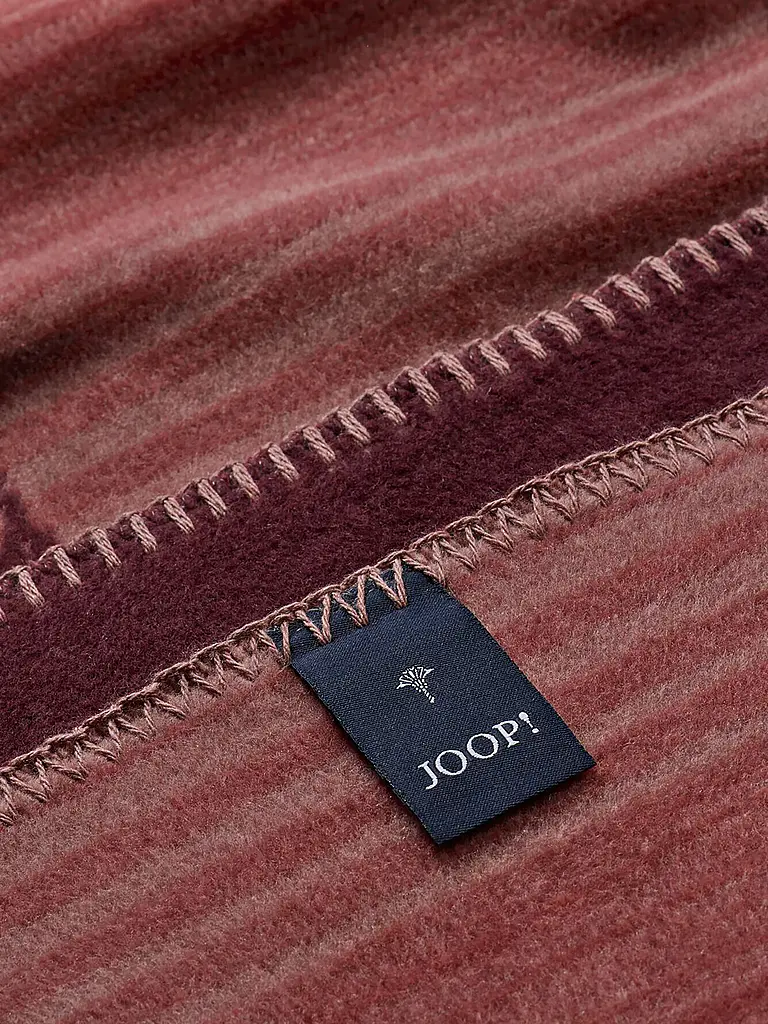JOOP | Couverture - Plaid 150x200cm JOOP! PAISLEY Stripes Rouge | 