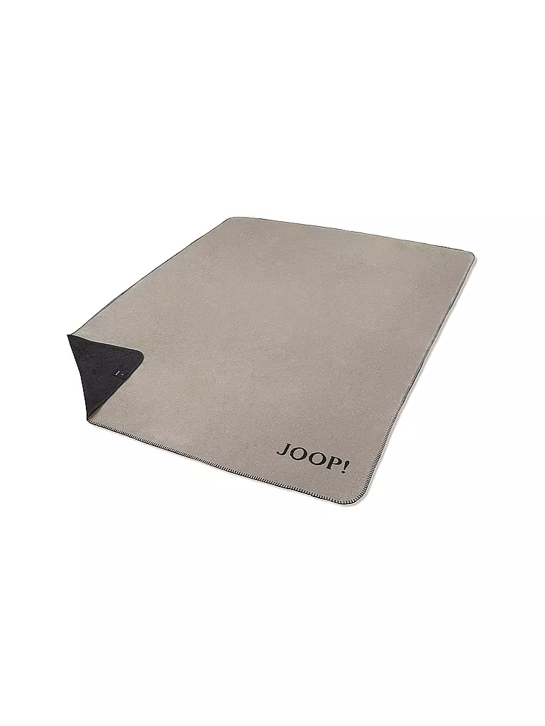 JOOP | Couverture - Plaid 150x200cm Uni Doubleface Pierre/Anthracite | grau