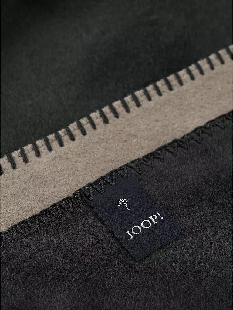 JOOP | Couverture - Plaid 150x200cm Uni Doubleface Pierre/Anthracite | grau