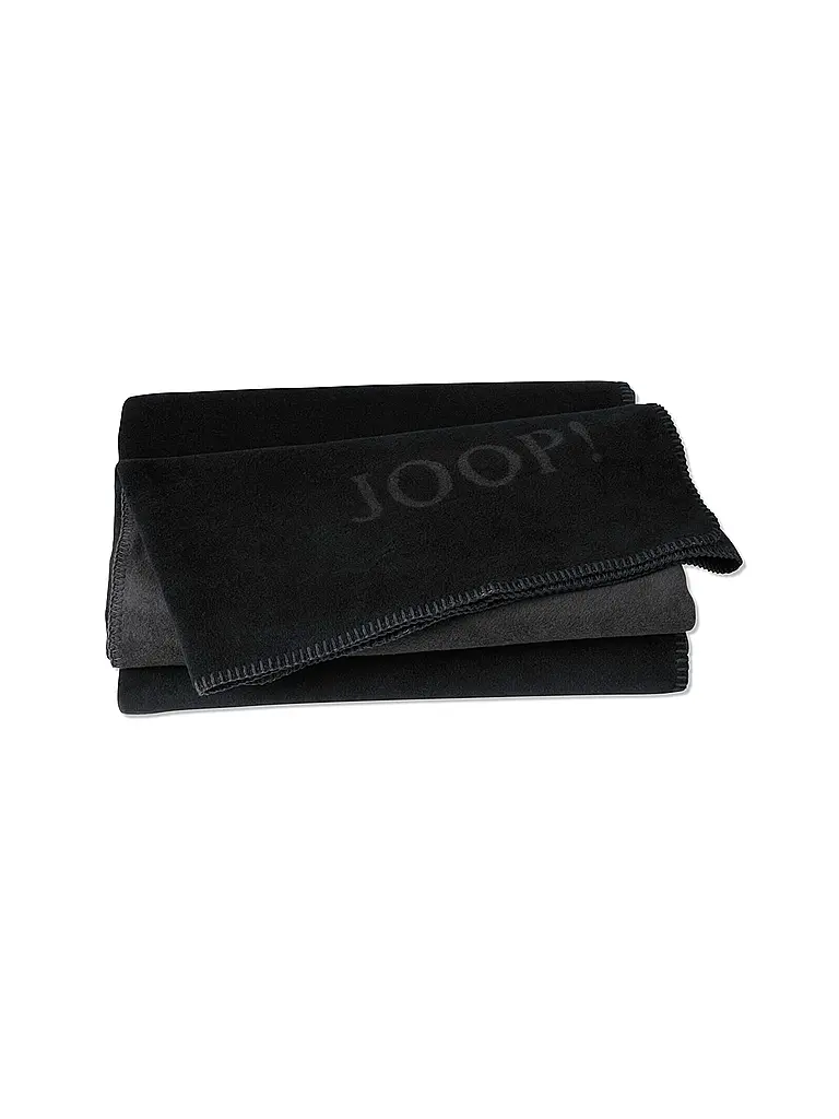 JOOP | Couverture - Plaid 150x200cm Uni Doubleface R | schwarz