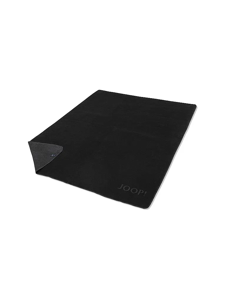 JOOP | Couverture - Plaid 150x200cm Uni Doubleface R | schwarz