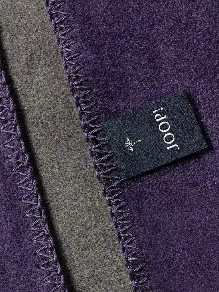 JOOP | Couverture UNI-DOUBLEFACE 150x200cm Ardoise/Violet |