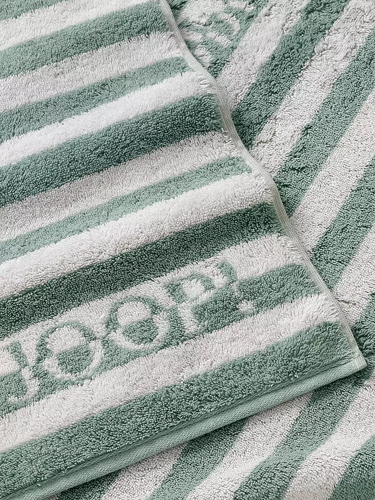 JOOP | Drap de douche SPLIT STRIPES 80x150cm Pinie | hellgrün