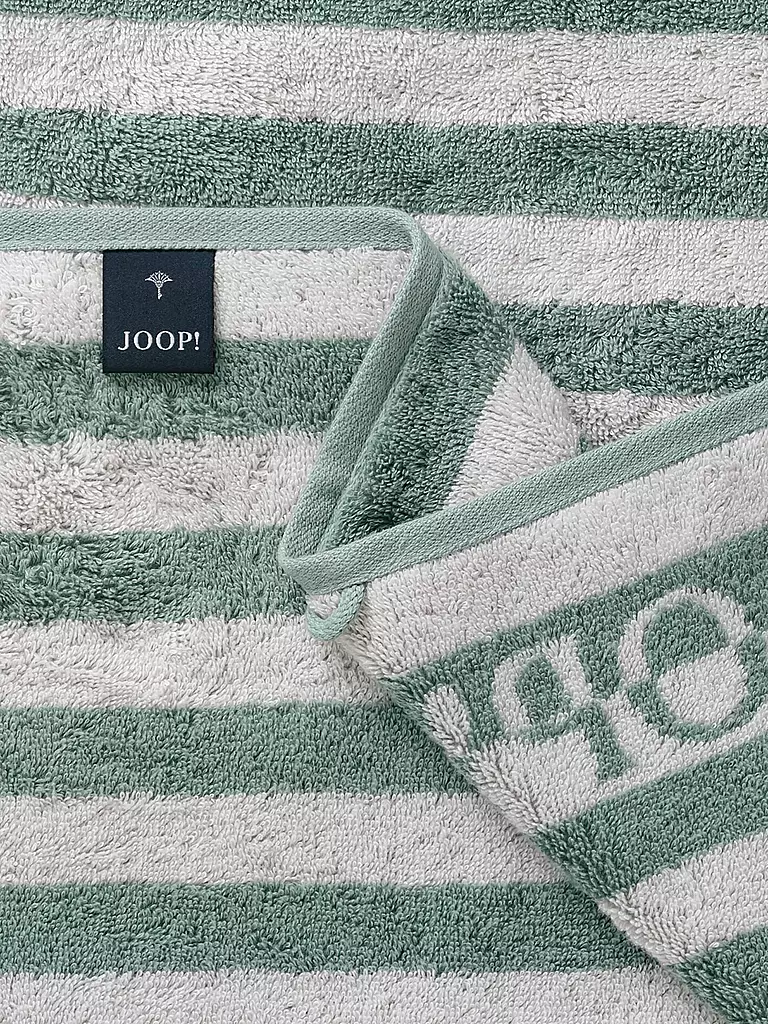 JOOP | Drap de douche SPLIT STRIPES 80x150cm Pinie | hellgrün