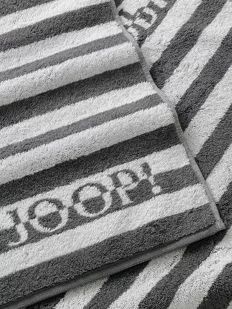 JOOP | Drap de douche SPLIT STRIPES 80x150cm Stein | grau
