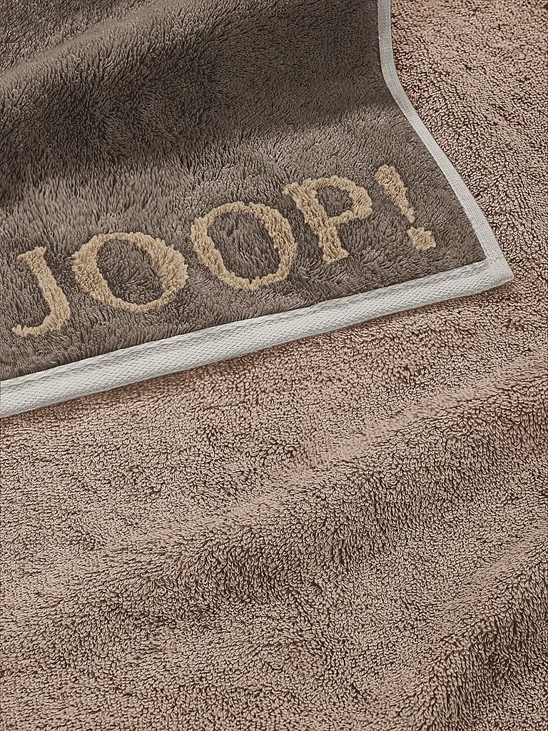 JOOP | Duschtuch 80x150cm CONTOUR DOUBLFACE Taupe | Camel