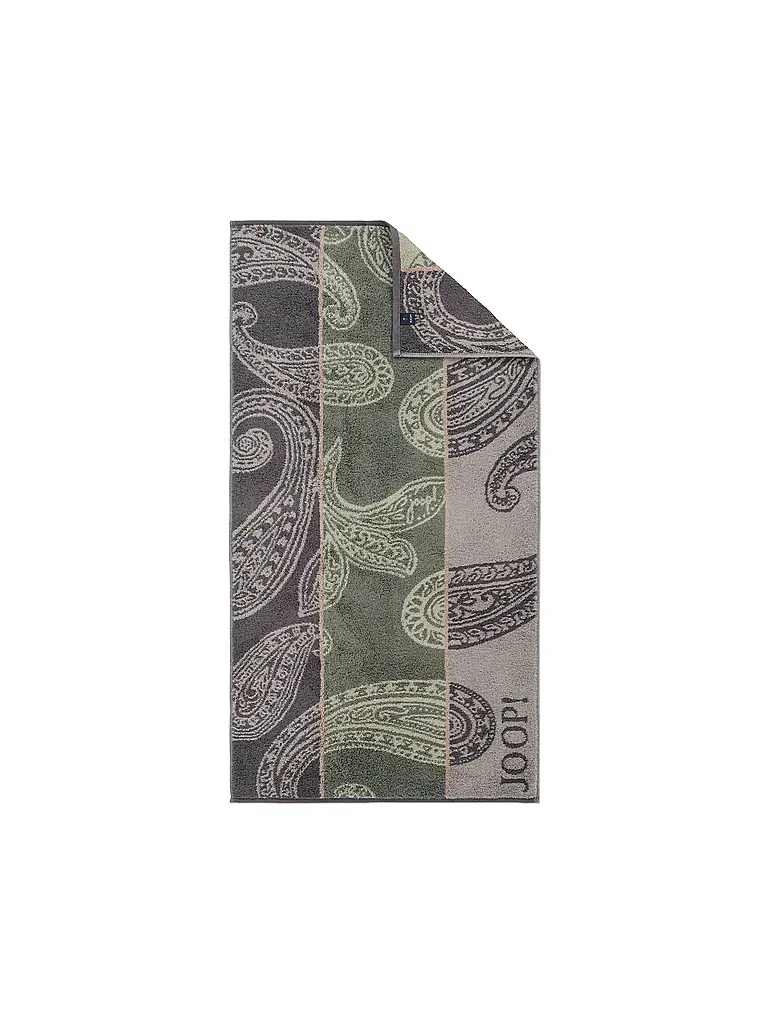 JOOP | Duschtuch 80x150cm CONTOUR PAISLY Oliv | Vert foncé