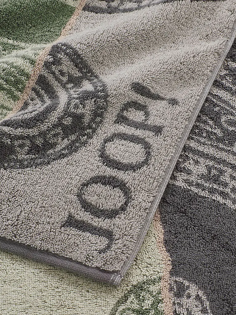 JOOP | Duschtuch 80x150cm CONTOUR PAISLY Oliv | Vert foncé