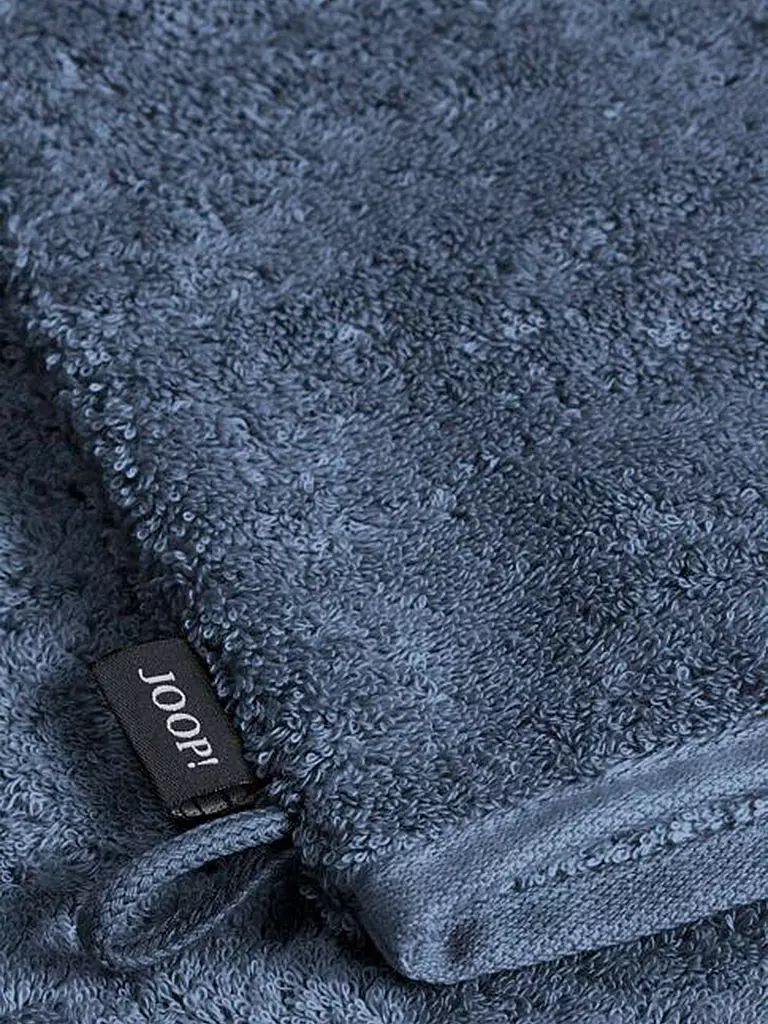 JOOP | Gant de toilette 16x22cm DIVEDED DOUBLEFACE Aqua | Bleu foncé