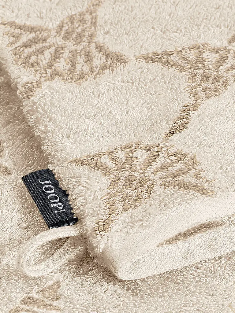 JOOP | Gant de toilette Classic Cornflower 16x22cm Crème | Crème