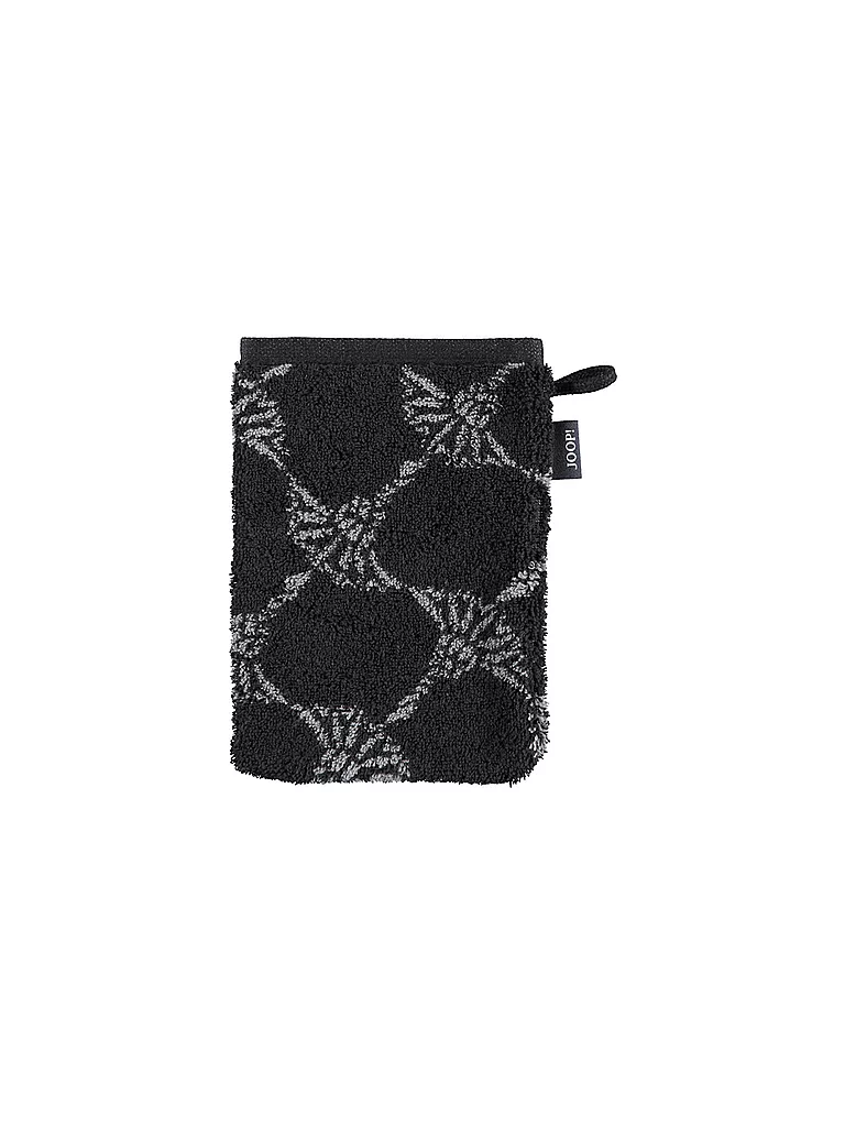 JOOP | Gant de toilette Cornflower 16x22cm Noir | schwarz