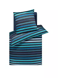 JOOP | Housse de couette en satin TONE 70x90cm/140x220cm Ocean | Bleu foncé