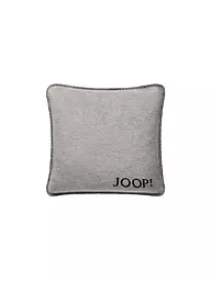 JOOP | Housse de coussin "Uni Doubleface" 50x50cm (Cendre-Anthracite) | Gris