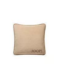 JOOP | Housse de coussin "Uni Doubleface" 50x50cm (Cendre-Anthracite) | Marron