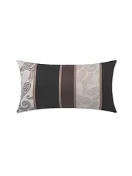 JOOP | Housse de coussin en satin 40x80cm PAISLEY STRIPES Rouge foncé | Noir