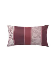 JOOP | Housse de coussin en satin 40x80cm PAISLEY STRIPES Rouge foncé | Rouge foncé