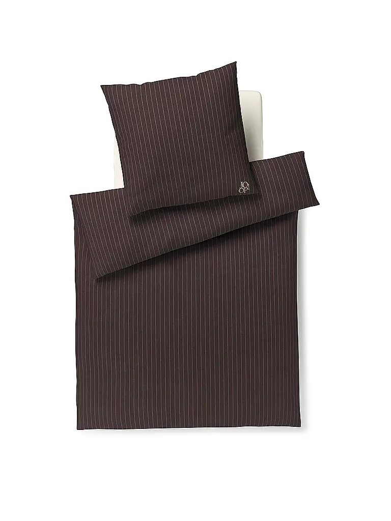 JOOP | Linge de lit en flanelle 70x90cm/140x200cm SOFT STRIPES Anthracite | grau